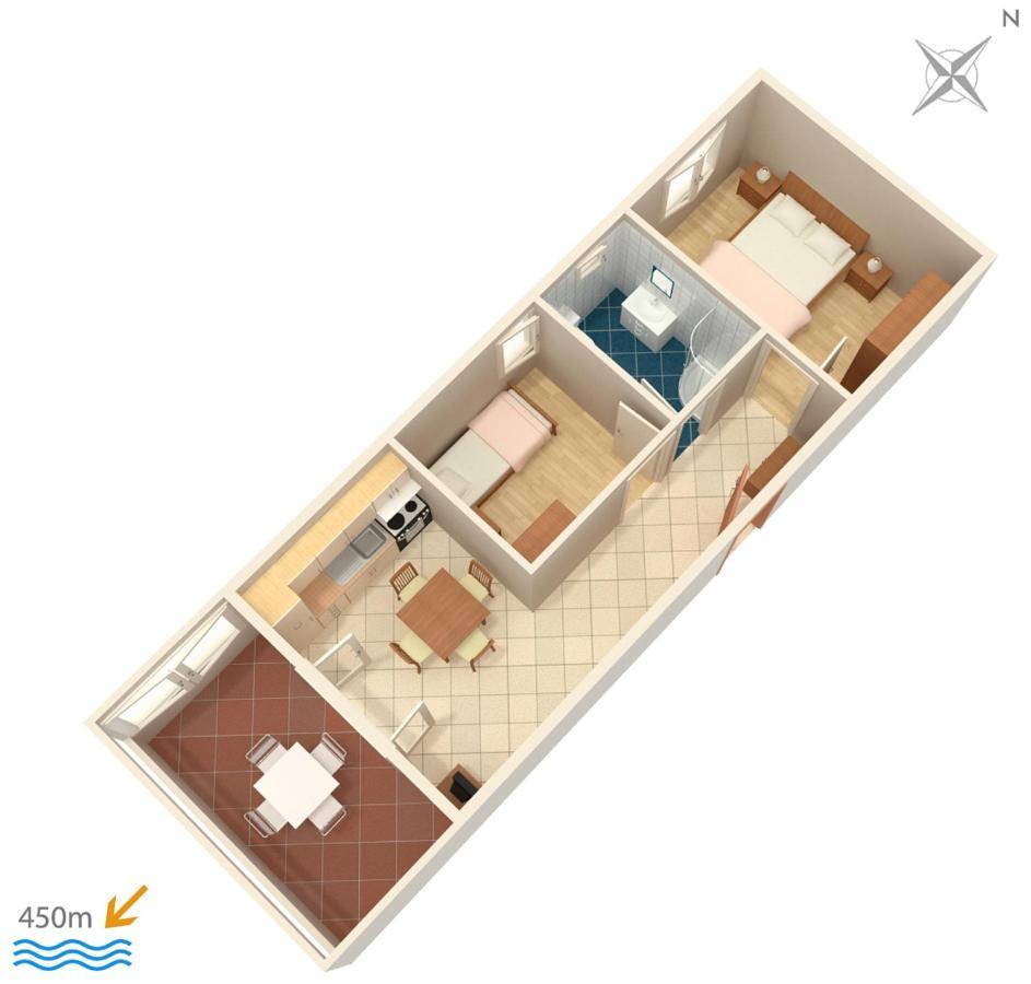 Family Friendly Apartments With A Swimming Pool Povljana, Pag - 244 Экстерьер фото